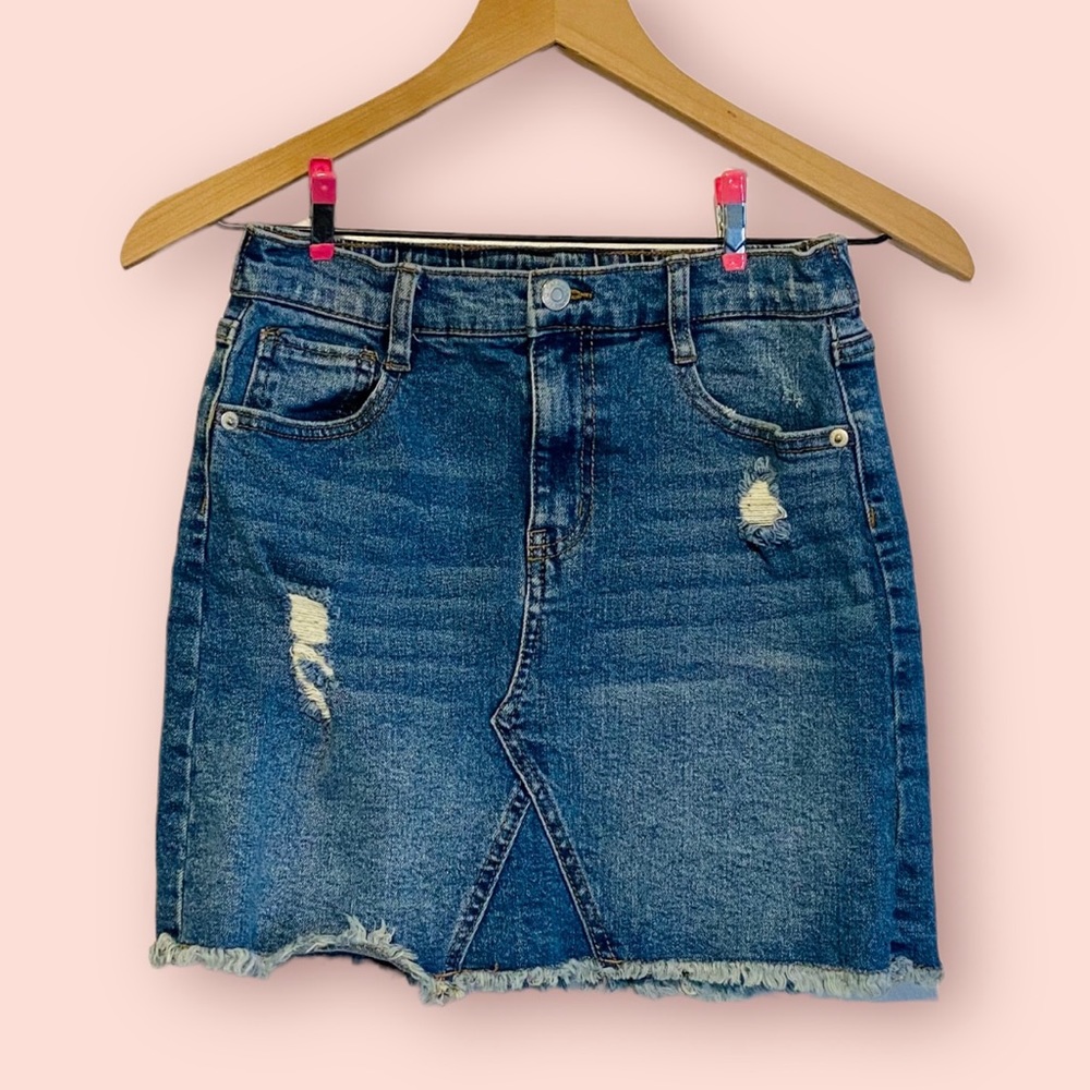 Cat & Jack Jean Skirt- Girls